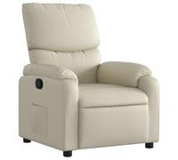 vidaXL Fauteuil réglable similicuir crème Crème G