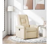 Vidaxl Fauteuil Inclinable Crème Tissu