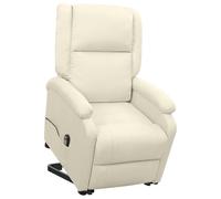 Vidaxl Fauteuil Inclinable Crème Tissu