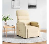 Vidaxl Fauteuil Inclinable Crème Tissu