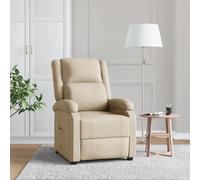 Vidaxl Fauteuil Inclinable Crème Tissu