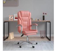 vidaXL Fauteuil inclinable de bureau 349701 Chaise pivotante Rose Similicuir