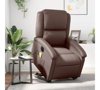 Fauteuil Inclinable Électrique Chaise Siège Salon Crème Similicuir vidaXL