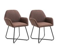 vidaXL Fauteuil inclinable de massage électrique marron tissu