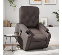 Vidaxl Fauteuil Inclinable De Massage Marron Similicuir Marron