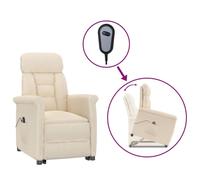 Vidaxl Fauteuil Inclinable Électrique Beige Microfibre Beige