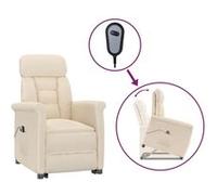 Vidaxl Fauteuil Inclinable Électrique Beige Microfibre Beige