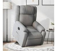 Fauteuil Inclinable de Massage Électrique Chaise Siège Gris Foncé Tissu vidaXL