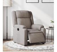vidaXL – Fauteuil inclinable électrique 3205186 – Dossier et repose-pied réglables – Taupe tissu