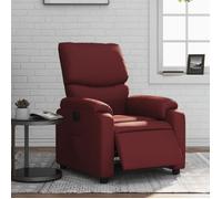 vidaXL Fauteuil relax électrique vin rouge similicuir