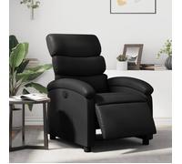 vidaXL - Fauteuil inclinable électrique - Dossier et repose-pied réglables - Noir similicuir