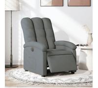 vidaXL Fauteuil inclinable électrique 3204069 – Dossier et repose-pied réglables, tissu gris foncé