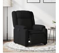 vidaXL Fauteuil inclinable électrique 3205180 – Dossier et repose-pied réglables, tissu noir