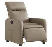 vidaXL Fauteuil Inclinable Électrique – Dossier et Repose‑pied Réglables – Cappuccino Similicuir