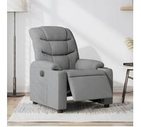 vidaXL Fauteuil inclinable électrique 3206627 – Tissu gris clair, accoudoirs