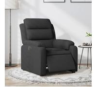 vidaXL Fauteuil inclinable électrique Chaise de relaxation avec dossier et accoudoirs Noir tissu