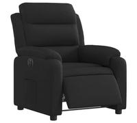 vidaXL Fauteuil inclinable électrique Chaise de relaxation avec dossier et accoudoirs Noir tissu
