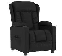 Vidaxl Fauteuil Inclinable Électrique Noir Similicuir Noir
