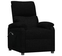 vidaXL Fauteuil Inclinable Électrique, Fauteuil de Relaxation avec Dossier et Repose-Pied, Fauteuil Releveur, Siège de Salle de Séjour Salon Intérieur, Moderne, Noir Tissu