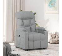 Fauteuil Inclinable Électrique Chaise de Relaxation Releveur Marron Tissu vidaXL