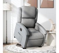 Vidaxl Fauteuil Inclinable Électrique Gris Clair Tissu Gris
