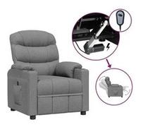 Fauteuil inclinable électrique Noir Tissu fauteuil inclinable fauteuil vidaXL