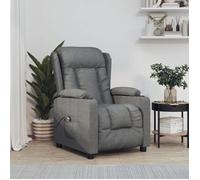 vidaXL Fauteuil inclinable électrique 3098778 Tissu gris foncé