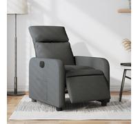 Vidaxl Fauteuil Inclinable Électrique Gris Foncé Tissu Gris