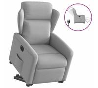 Vidaxl Fauteuil Inclinable Électrique Gris Nuage Tissu Gris
