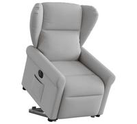 Vidaxl Fauteuil Inclinable Électrique Gris Nuage Tissu Gris