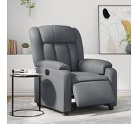 vidaXL Fauteuil inclinable électrique Chaise de relaxation accoudoirs Moderne Gris similicuir