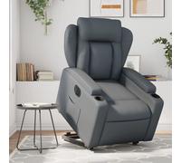 vidaXL Fauteuil inclinable électrique gris similicuir