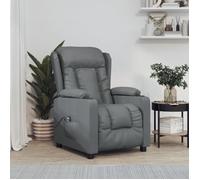 Fauteuil inclinable électrique Gris Similicuir