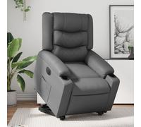 Vidaxl Fauteuil Inclinable Électrique Gris Similicuir Gris