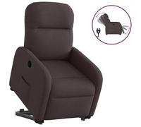 vidaXL Fauteuil inclinable électrique marron foncé tissu 3302997
