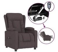 Fauteuil Inclinable Électrique Chaise de Relaxation Releveur Noir Tissu vidaXL