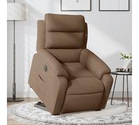 Vidaxl Fauteuil Inclinable Électrique Marron Tissu Marron