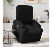 Vidaxl Fauteuil Inclinable Électrique Noir Similicuir Noir