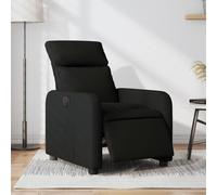 vidaXL Fauteuil inclinable électrique Noir Tissu