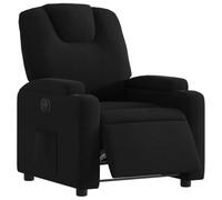 vidaXL Fauteuil inclinable électrique – Dossier et repose-pied réglables, noir tissu