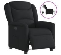vidaXL Fauteuil inclinable électrique Noir Tissu