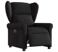 vidaXL Fauteuil inclinable électrique Noir Tissu