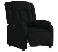 vidaXL Fauteuil inclinable électrique – Dossier et accoudoirs – Tissu noir