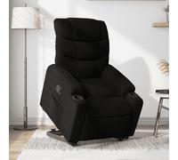Vidaxl Fauteuil Inclinable Électrique Noir Tissu Noir