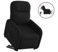 Vidaxl Fauteuil Inclinable Électrique Noir Tissu Noir