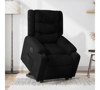 vidaXL Fauteuil inclinable électrique en tissu noir