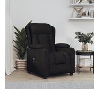 Vidaxl Fauteuil Inclinable Électrique Noir Tissu Noir