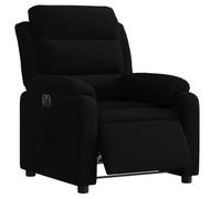 vidaXL Fauteuil inclinable électrique Noir Velours