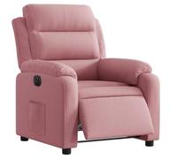 vidaXL Fauteuil inclinable électrique Rose Velours