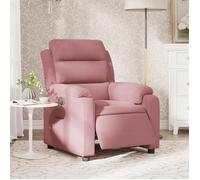 vidaXL Fauteuil inclinable électrique Rose Velours 3205074